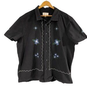 Hudson Long Beach Embroidered Camp Shirt, XXL